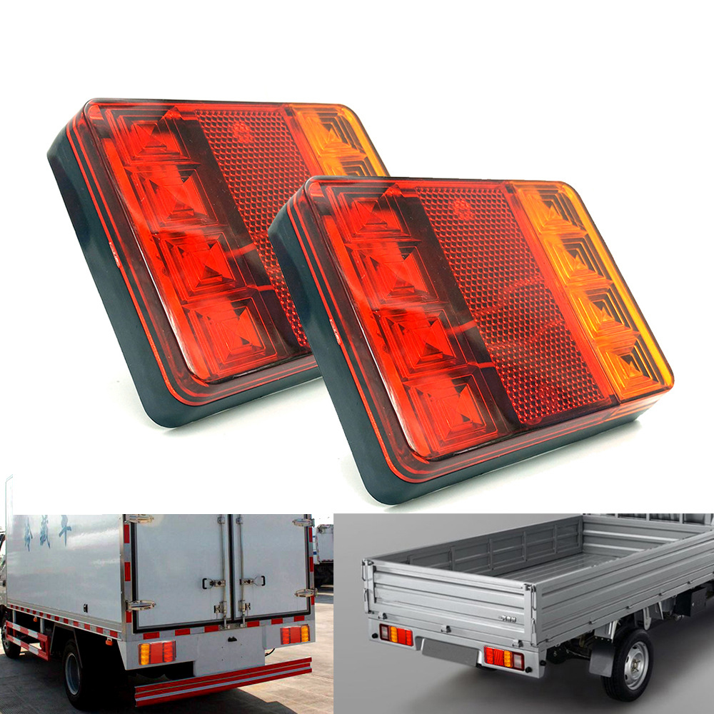 12V 6W Highlight LED Truck Taillights Turn Signal Trailer Brake Light
